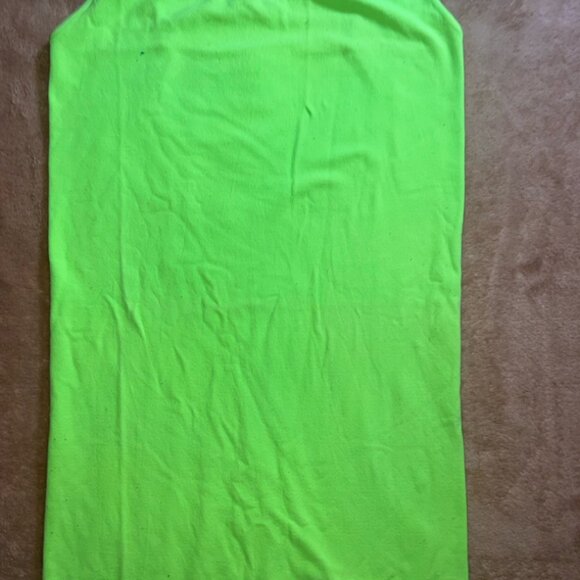 Nikibiki Women One Size Neon Lime Green Fitted‎ Thin Strap Spaghetti Top (T) - Picture 1 of 7